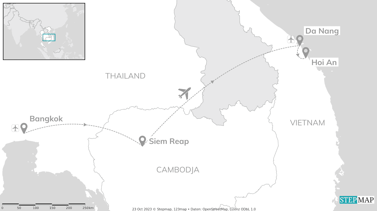 Thailand, Cambodja & Vietnam: tempels tot strand