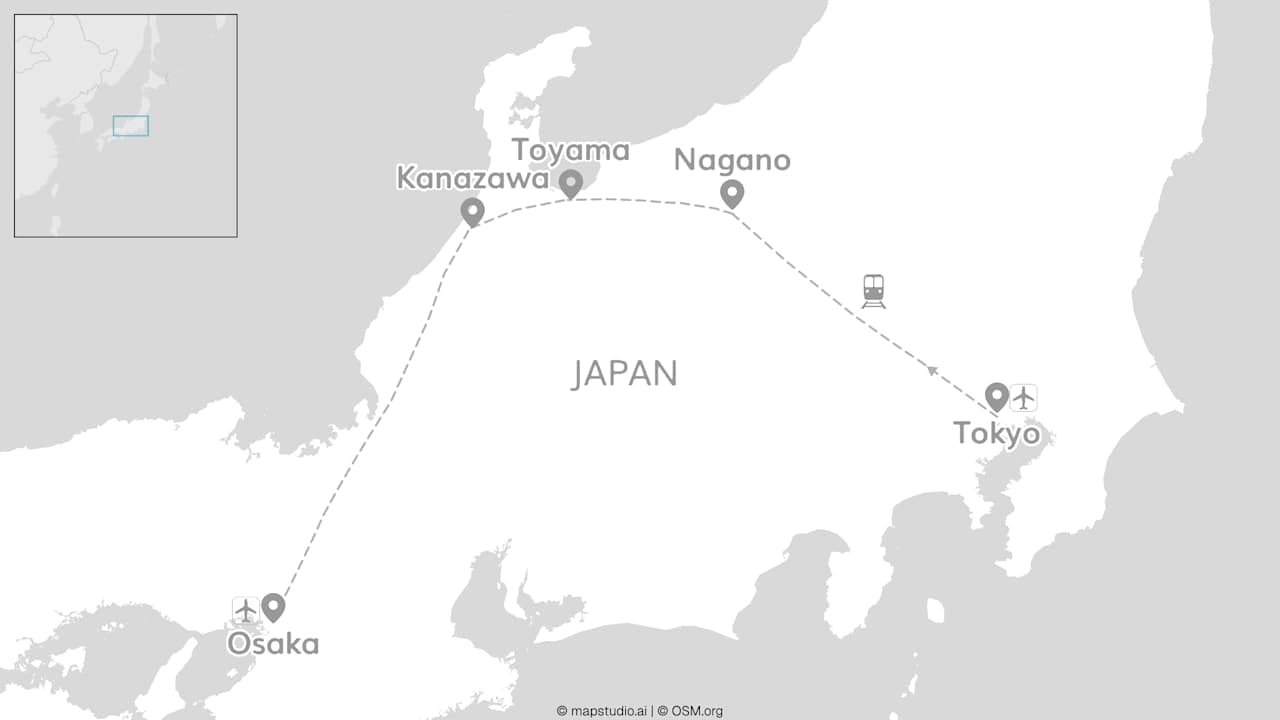 Explore Japan: Highspeed-Rails & Zen-Tempel