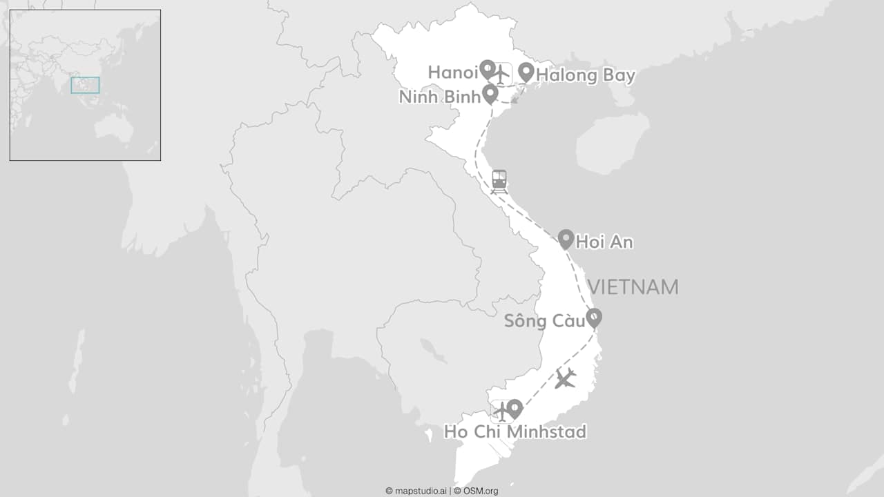 Vietnam signature: Halong Bay-cruise & wellnessretreat
