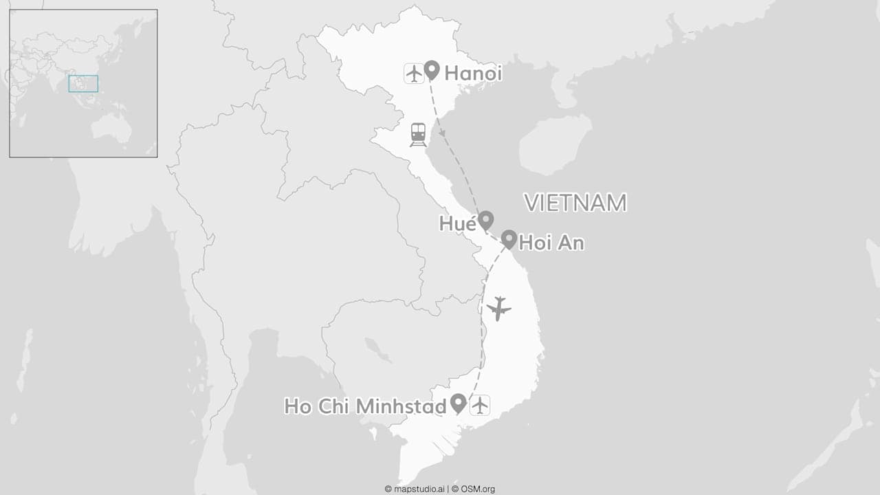 2 for 1 Vietnam: van noord naar zuid