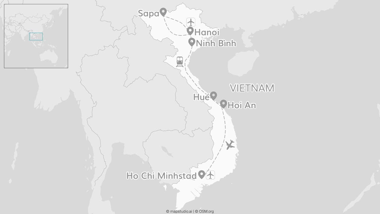 2 for 1 Vietnam: van noord naar zuid met Sapa & Ninh Bình