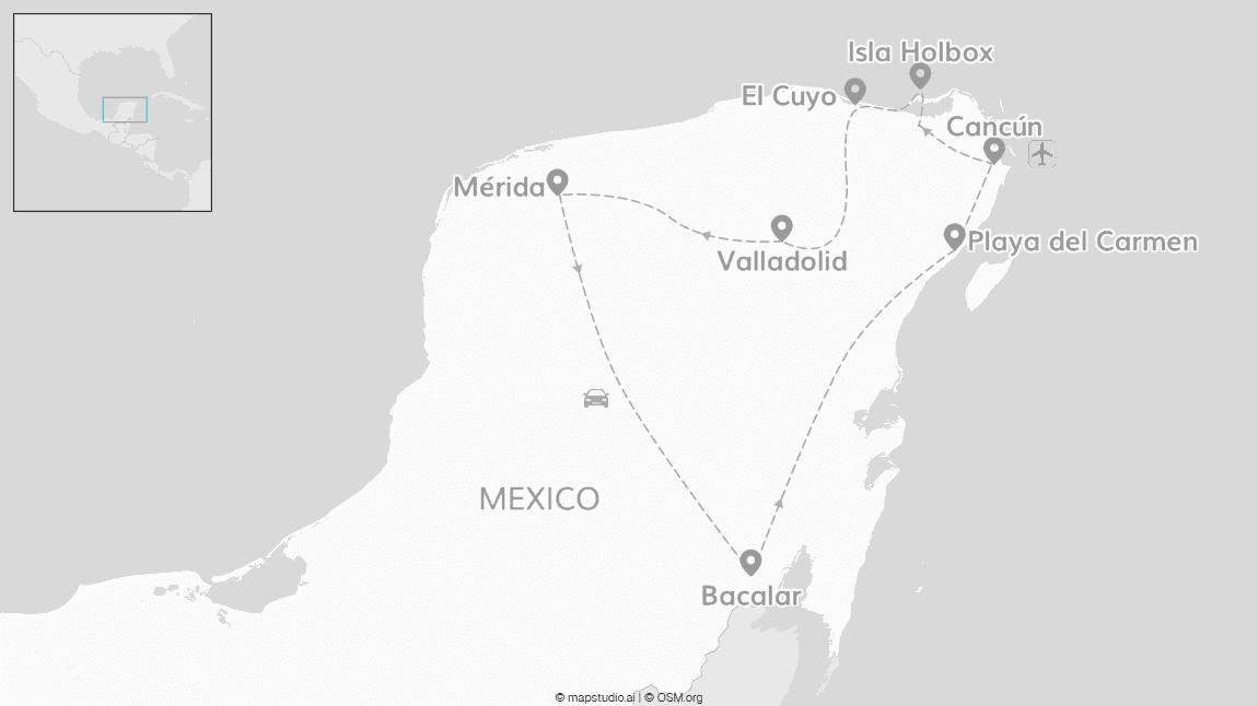 2 for 1 Mexico roadtrip: more than Yucatán imagine