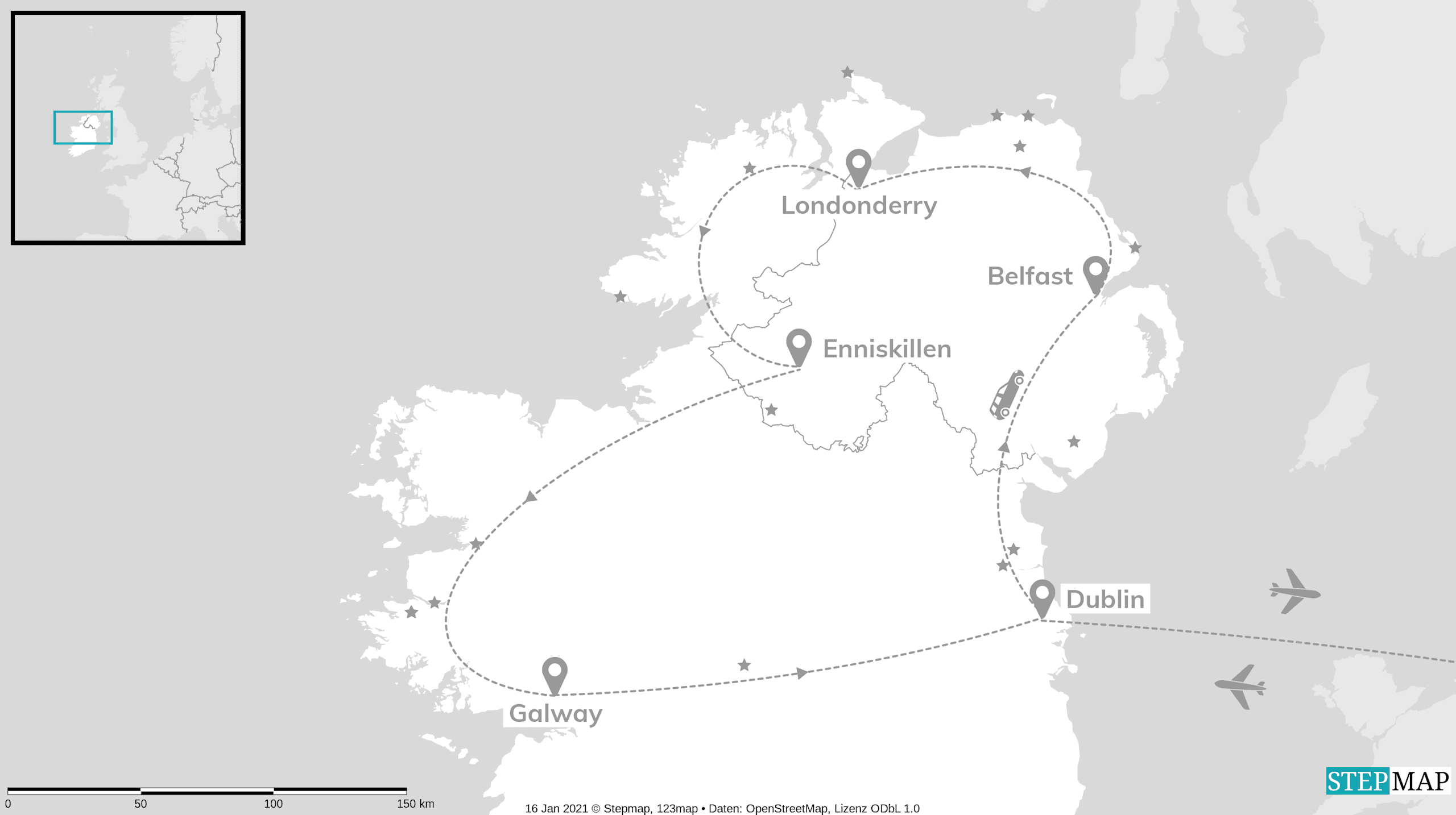 Nordirland & Irland: Roadtrip zu Steilklippen & wilder Natur