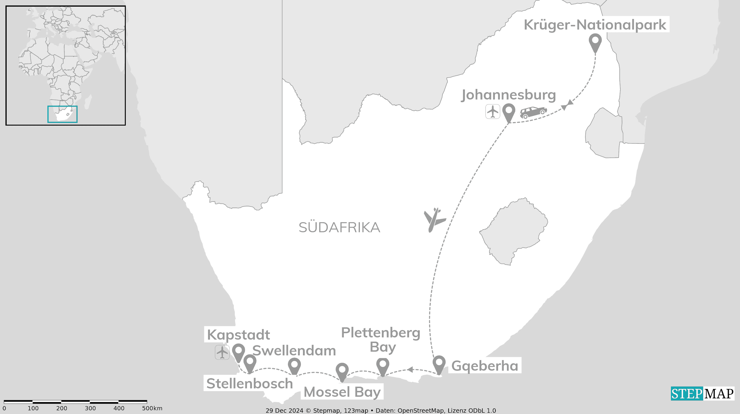 Südafrika Roadtrip: Krüger Safari trifft Garden Route