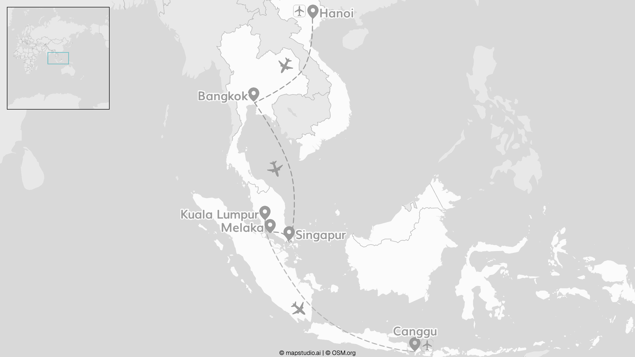 5 Länder Südostasien: Vietnam bis Bali