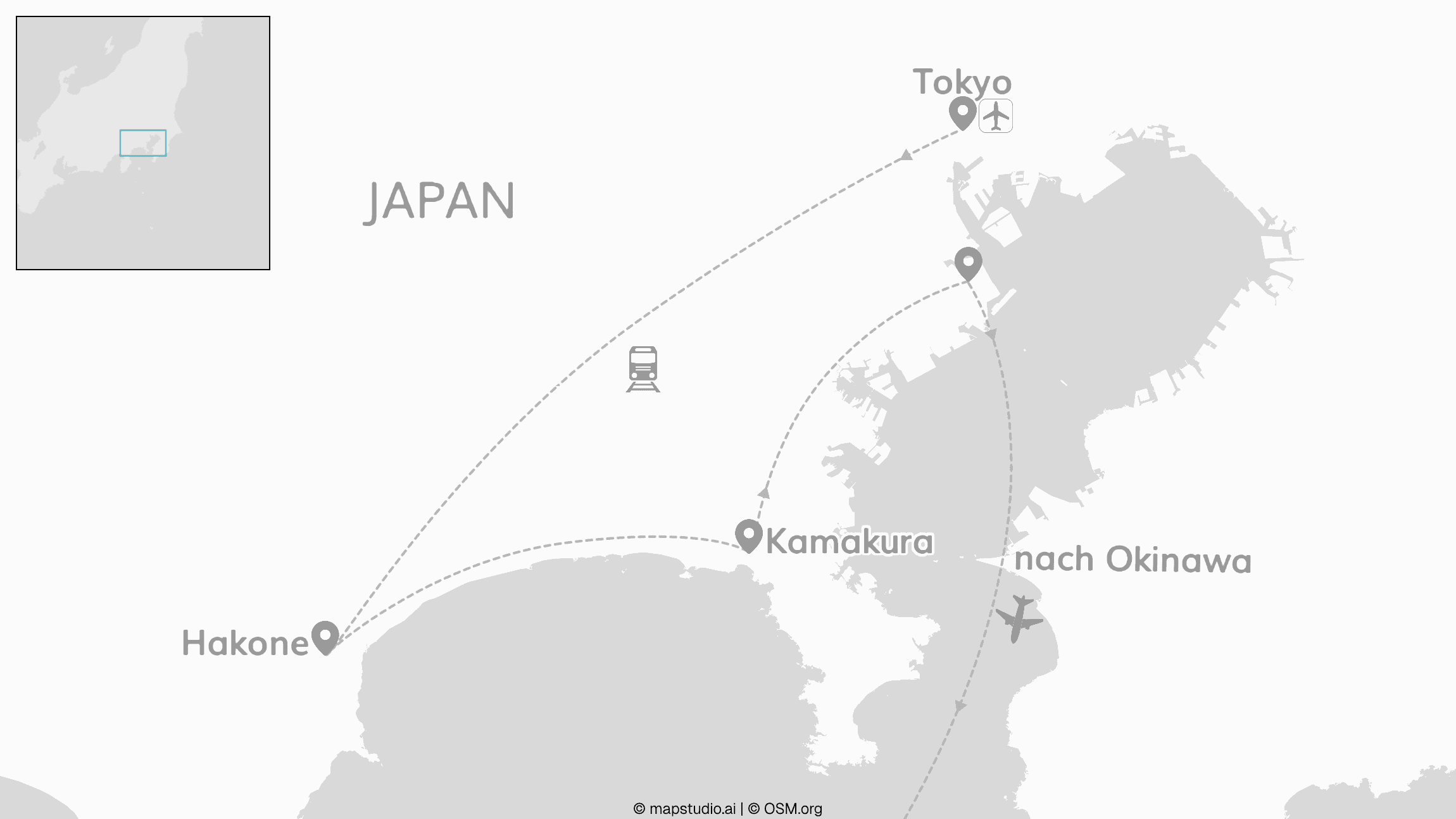 2 for 1 Japan: Fuji & Okinawa meet Tokyo & Kamakura